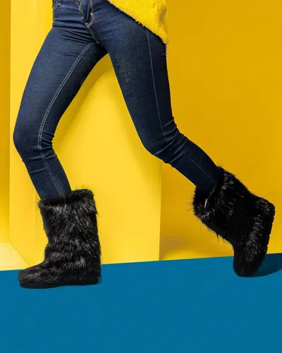 Pre-owned Litvin Nutria Fur Boots For Women, Winter Snow Boots Mukluks, Womens Moutons, Handmade