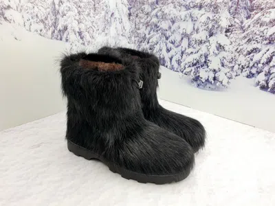 Pre-owned Litvin Short Nutria Fur Boots For Men, Winter Snow Boots, Mens Mukluks In Brown