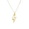 Litzi Women's Lightning Bolt Pendant Gold In Yellow