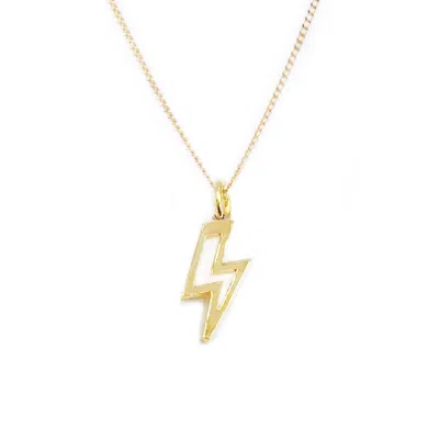 Litzi Women's Lightning Bolt Pendant Gold In Yellow