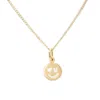 Litzi Women's Love U Happy Face Pendant Gold In Yellow