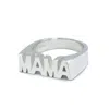 Litzi Women's Silver Mama Ring