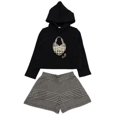 Liu •jo Kids' Liu-jo - Compl. Felpa+pant Black N9606 Kf4112 J4794