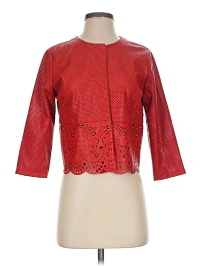 Pre-owned Liu •jo 3/4 Sleeve Blouse In Red
