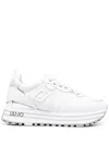 Liu •jo 40mm Chunky Lace-up Sneakers In White