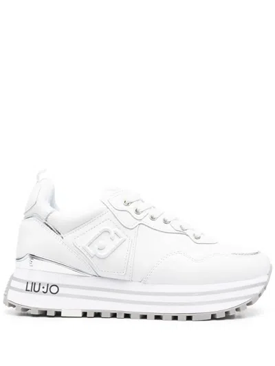 Liu •jo 40mm Chunky Lace-up Sneakers In White