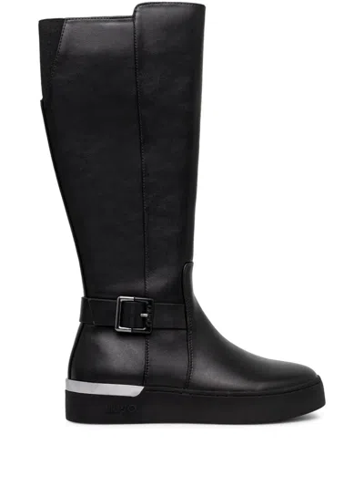 Liu •jo 40mm Flatform Boots In Schwarz