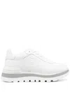 Liu •jo 45mm Embossed-logo Lace-up Sneakers In White