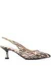 Liu •jo 60mm Sandie Slingback Pumps In Brown