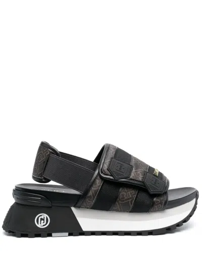 Liu •jo 60mm Strap Chunky Sandals In Black