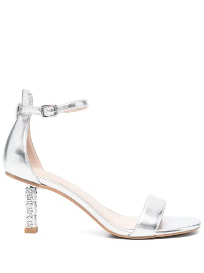 Liu •jo 75mm Ale Sandals In Silver