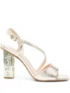 Liu •jo Liu Jo Gold-tone Sandals In Gold