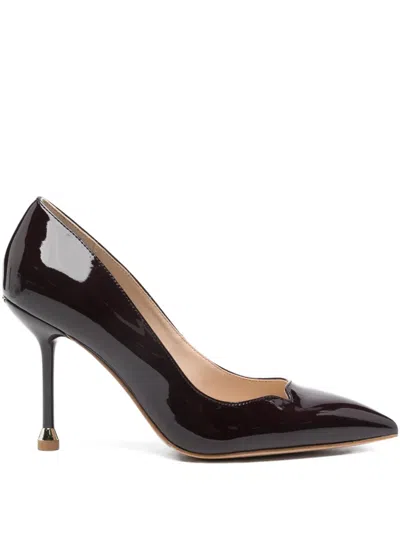 Liu •jo 95mm Patent Leather Pumps In Burgundy