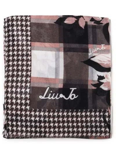 Liu •jo 花卉印花围巾 In 黑色