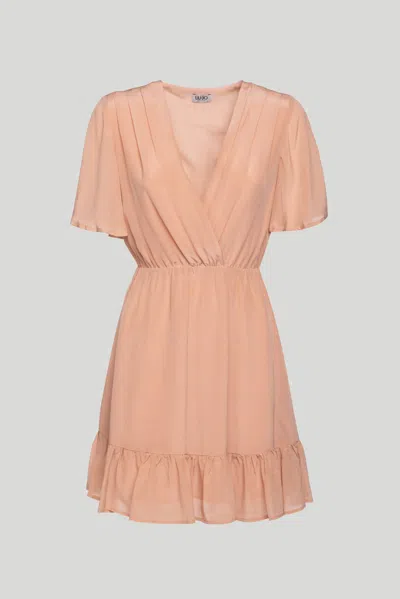 Liu •jo Abito Chiffon Rosa Antico
