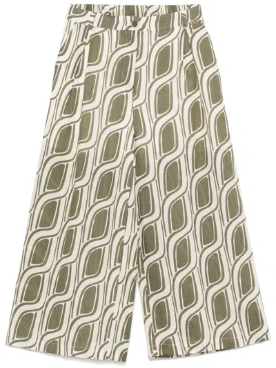 LIU •JO ABSTRACT-PRINT TROUSERS
