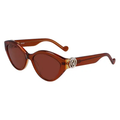 Liu •jo Acetate Women's Sunglasses In Brown