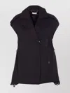 Liu •jo Adjustable Drawstring Waist Vest With Gold Hardware