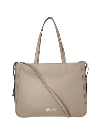 Liu •jo Adjustable Shoulder Bag In Neutral