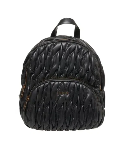Liu •jo Aide' Quilted Backpack In Black