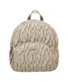 Liu •jo Aide' Quilted Backpack In Neutral
