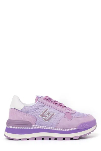 Liu •jo Amazing Lace-up Sneakers In Purple
