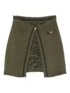 Liu •jo Animal-print A-line Skirt In Green