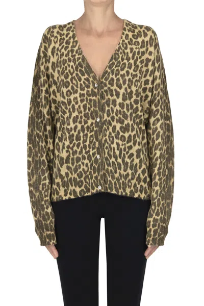 Liu •jo Animal Print Cardigan In Multi