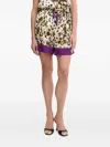 Liu •jo Animal-print Drawstring Shorts In Neutral