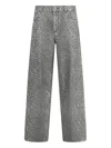 Liu •jo Animal-print Flared Trousers In Gray