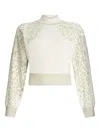 Liu •jo Animal Print High-neck Sweater In Multi