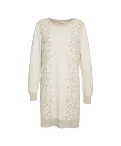 Liu •jo Animal Print Midi Dress In Neutral