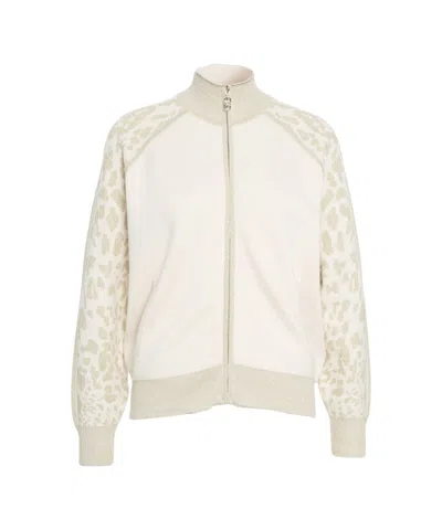 Liu •jo Animal Print Puffer Jacket In Neutral