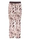 Liu •jo Flared Trousers With Cargo Pockets And Print In White
