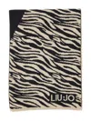 Liu •jo Animali-print Scarf In Neutral