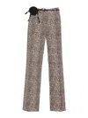 Liu •jo Animalier Jeans In Brown