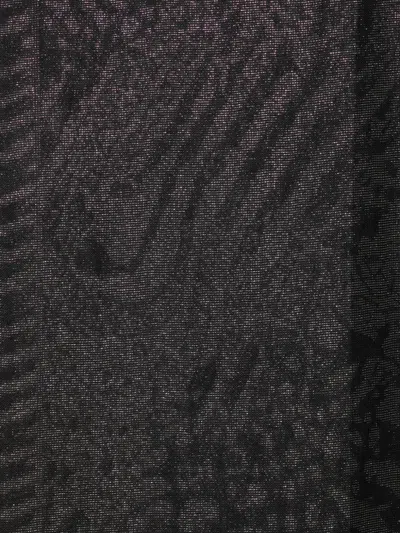 Liu •jo Animal-print Scarf In Gray