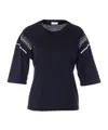 Liu •jo Application Details T-shirt In Black