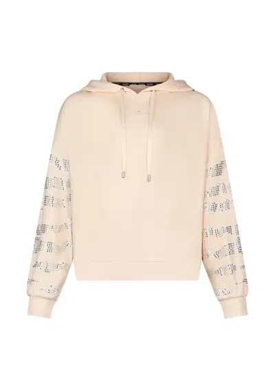 Liu •jo Appliqué-detail Hoodie In Neutral