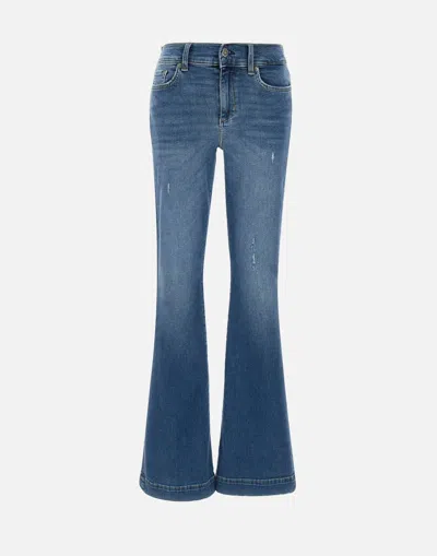 Liu •jo Liu Jo Authentic Dark Wash Flared Jeans In Navy