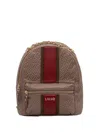 Liu •jo Backpack With Monogram Logo In Gray