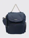 Liu •jo Logo Push-lock Backpack In Purple