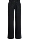 Liu •jo Baggy Jeans With Rhinestones In Black