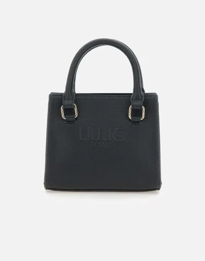 Liu •jo Liu Jo Halona Vegan Leather Handbag In Black