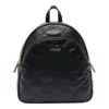 Liu •jo Logo-lettering Backpack In Black