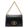Liu •jo Puffy Chain Strap Shoulder Bag In Black