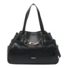 Liu •jo Structured Shape Shoulder Bag With Double Handles In Black