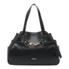 Liu •jo Structured Shape Shoulder Bag With Double Handles In Black