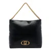 Liu •jo Lapuffy Chain-linked Shoulder Bag In Black
