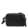 Liu •jo Textured Crossbody Bag With Adjustable Removable Strap In Black
